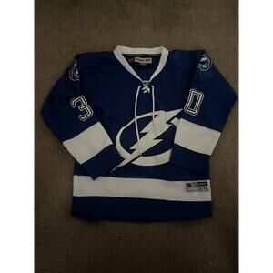 Tampa Bay Lightning Ben Bishop NHL Stitched jersey #30 Reebok Youth Large